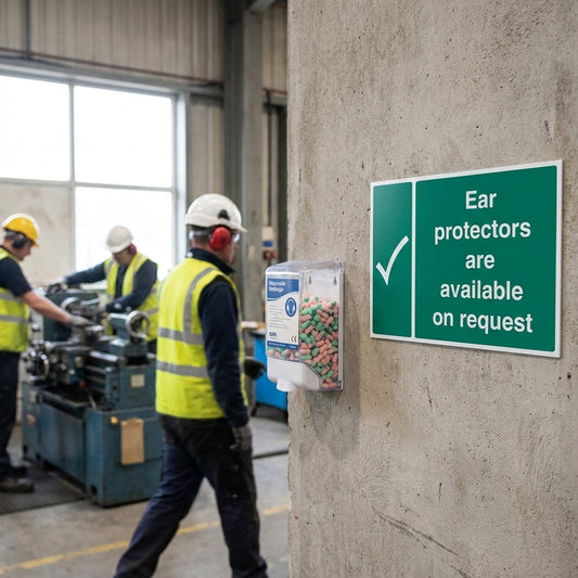 Ear Protectors Safety Signs – Customizable – Industrial Use