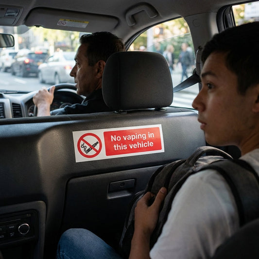 No Vaping Sign – Self-Adhesive Vinyl – Indoor Use