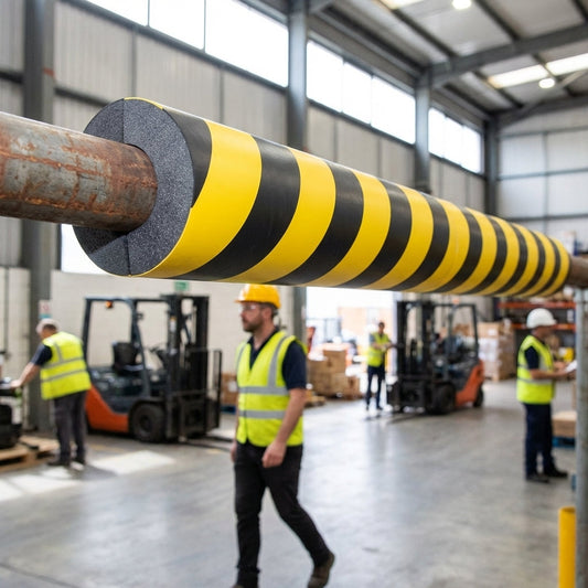 Curved Foam Pipe Impact Protectors – 1m – High-Density Foam – Industrial Use