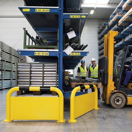 Steel Protection Guards with Under-Run Plates – Multiple Sizes – Industrial Use