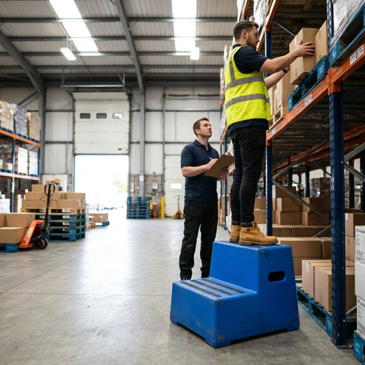 2 Step Safety Steps – Blue – Polyethylene – Industrial Use