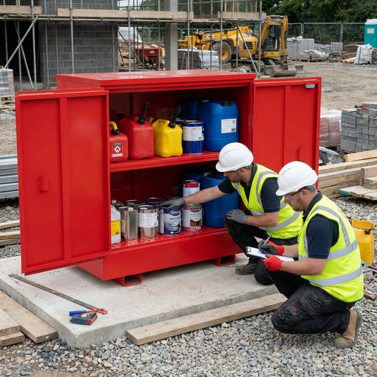 Flammable Storage Cabinet – 1353mm x 784mm x 1558mm – Heavy Duty Steel – Industrial Use