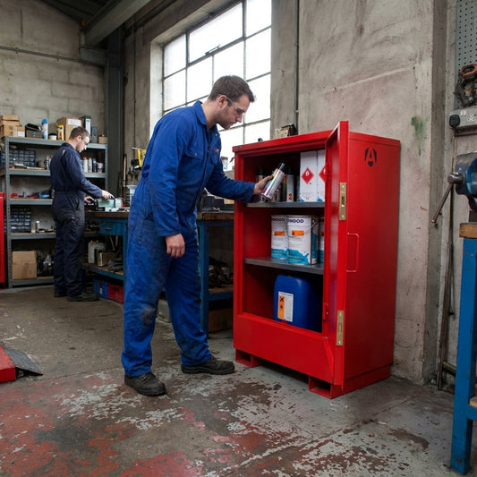 Flammable Storage Cabinet – 800x585x1250mm – Heavy Duty Steel – Industrial Use