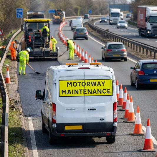 Reflective Vehicle Marking Panel – Magnetic or Vinyl – Chapter 8 Compliant – Maintenance Use