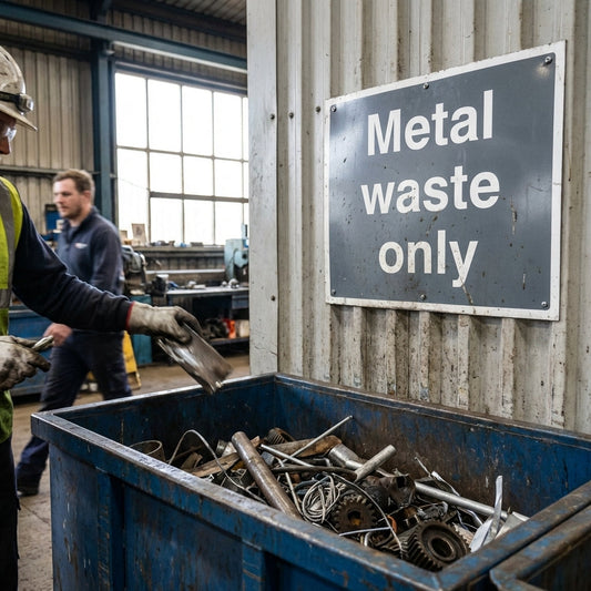 Metal Waste Recycling Signs – 1mm Rigid Plastic – Indoor/Outdoor