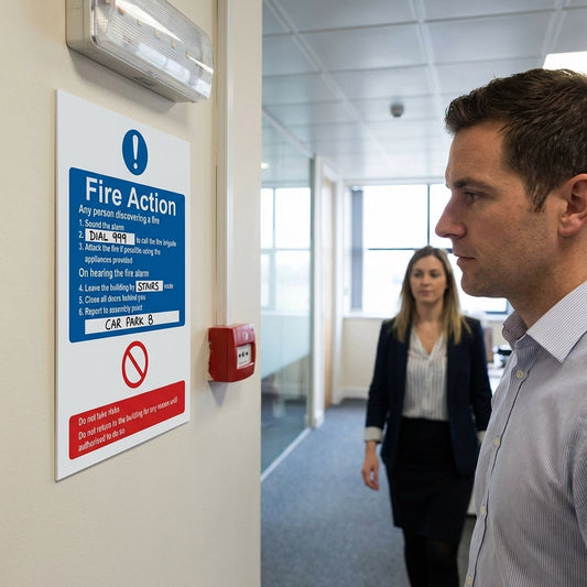 General Fire Action Notice – 215mm x 310mm – 3mm PVC – Indoor