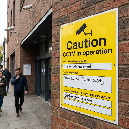 CCTV Operation Warning Signs – Customizable Details – Indoor/Outdoor Use