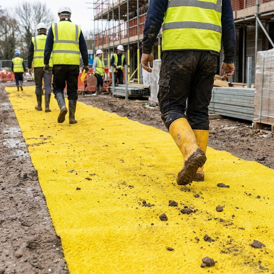 PVC Site Walkway Scraper Matting – 12mm Thick – Industrial Use