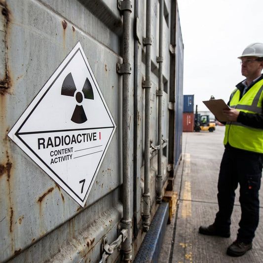 Radioactive I 7 Hazard Warning Diamond – 1mm Rigid Plastic – Indoor/Outdoor Use