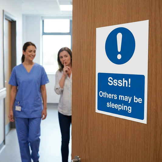 Quiet Area Sign – 75mm x 100mm – Self Adhesive Vinyl – Indoor Use