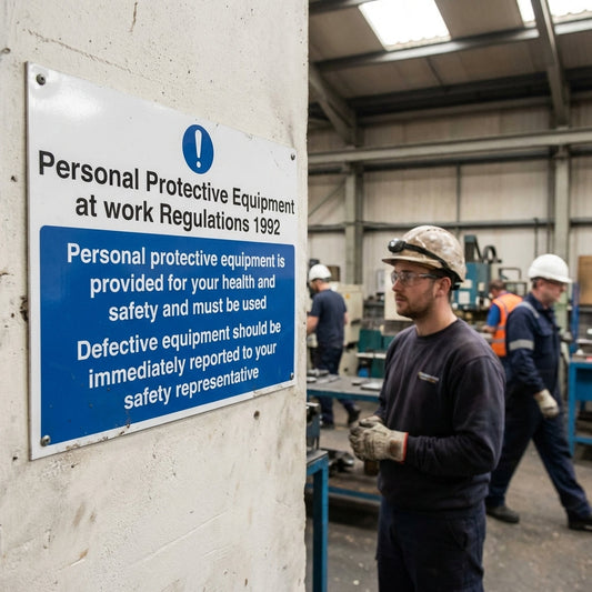 Safety Sign – Report Defective Equipment – 1mm Rigid Plastic – Indoor/Outdoor