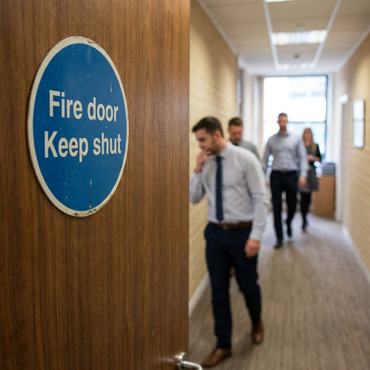 Fire Door Keep Shut Signs – 1mm Rigid Plastic & Vinyl – Indoor/Outdoor Use