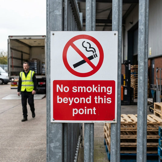 No Smoking Beyond This Point Signs – 1mm Rigid Plastic – Indoor/Outdoor Use