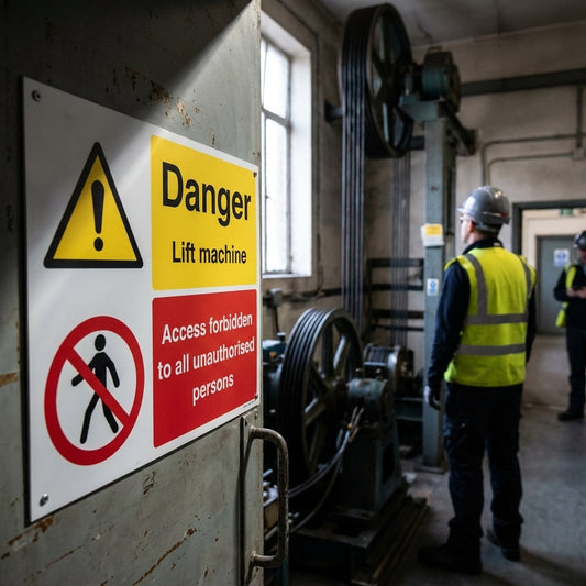 Safety Warning Sign – Access Forbidden – Industrial Use