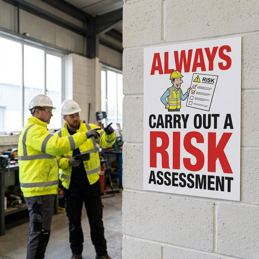 Risk Assessment Poster – 510mm x 760mm – Synthetic Paper – Indoor/Outdoor