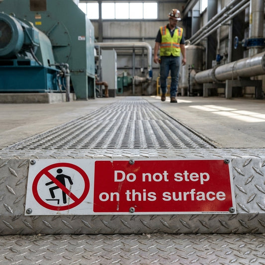 Safety Sign – Do Not Step – 1mm Rigid Plastic – Indoor/Outdoor Use