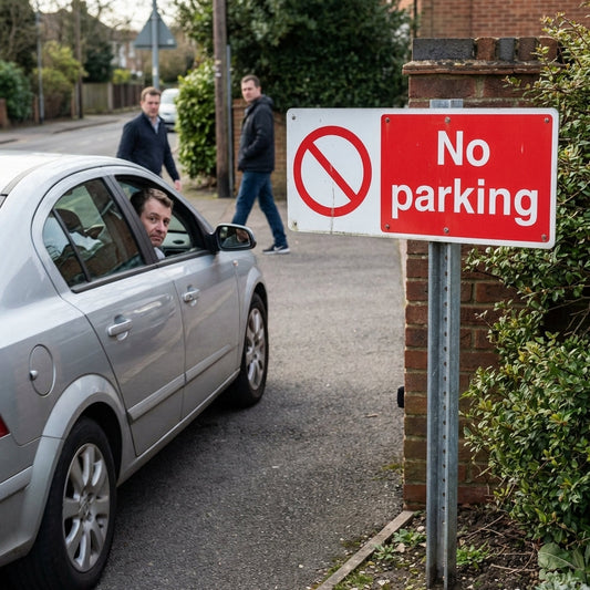 No Parking Safety Sign – Multiple Materials – Indoor/Outdoor