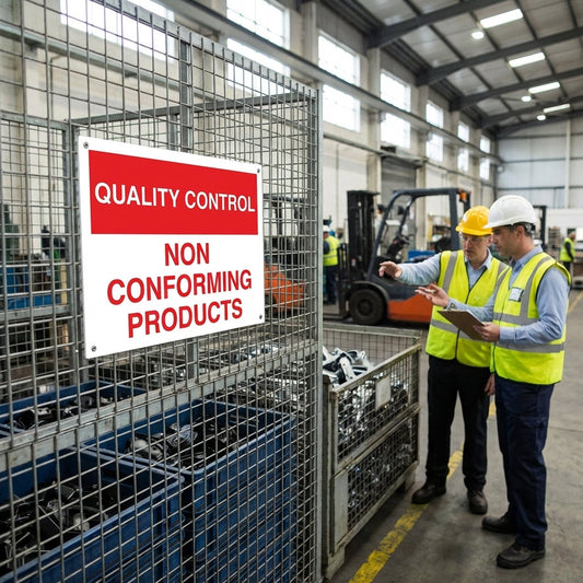 Quality Control Sign – 400mm x 300mm – Rigid Plastic – Indoor/Outdoor