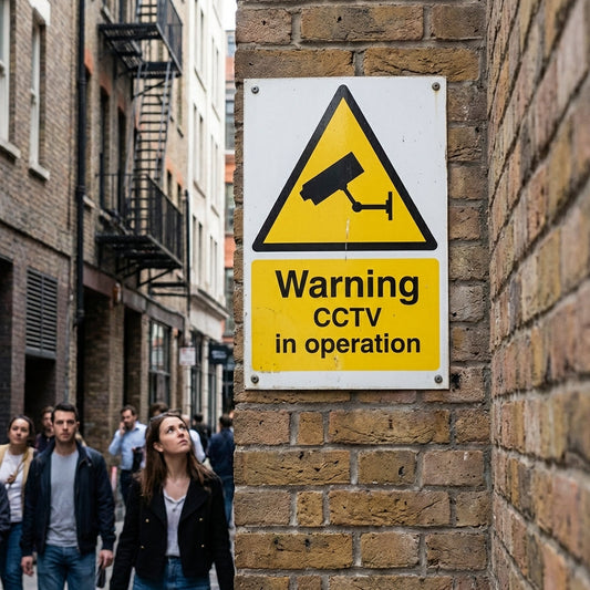 CCTV Warning Sign – A4 – 1mm Rigid Plastic or Vinyl – Indoor/Outdoor Use