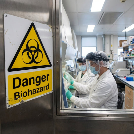 Danger Biohazard Safety Sign – 1mm Rigid Plastic – Indoor & Outdoor Use
