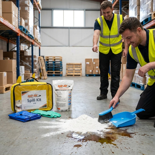 Compact Spill Kit – Multi-Use – Absorbent Powder – Vehicles & Offices