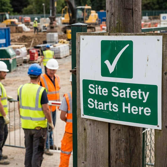 Site Safety Sign – 1mm Rigid Plastic – Indoor & Outdoor Use