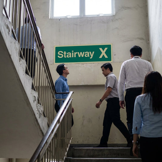 Stairway Identification Signs – Specify Letter or Number – Fire Safety Compliance