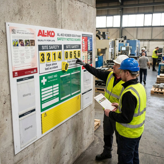 Accident Reporting Information Board – 1520 x 1150mm – Rigid Correx Plastic – Workplace Safety