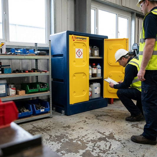 Chemical Storage Cabinet – 695mm x 515mm x 1310mm – Durable Polyethylene – Industrial Use