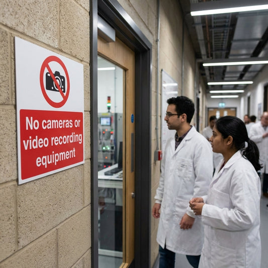 Safety Sign – No Cameras or Video Recording – Rigid Plastic – Indoor/Outdoor Use