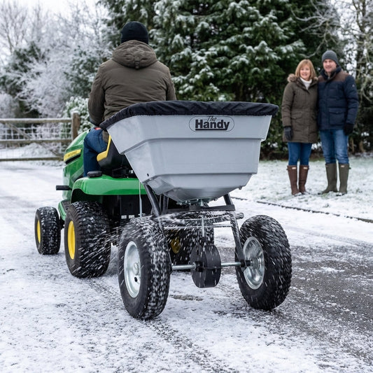 Towed Salt Spreader – 36kg Capacity – Durable Metal Frame – Industrial Use