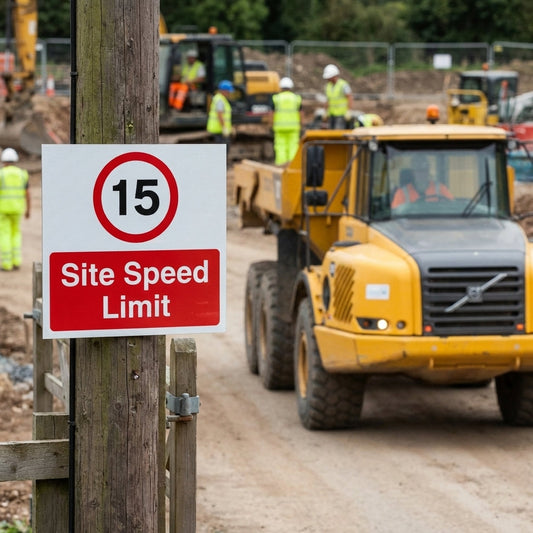 Temporary Traffic Sign – 600mm x 450mm – Polypropylene – Site Use