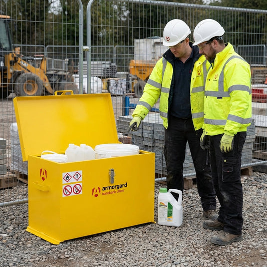 Chemical Storage Container – 880mm x 485mm x 540mm – Heavy Duty Steel – Industrial Use