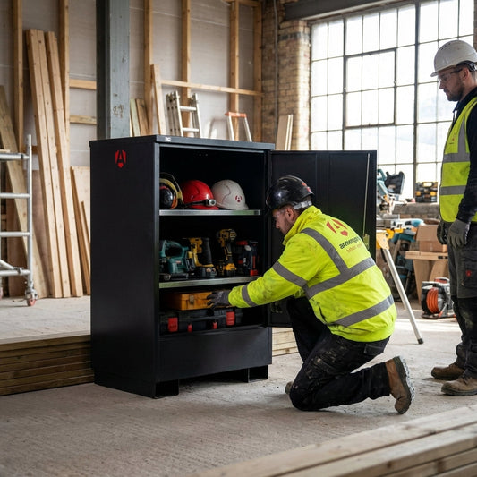 Heavy Duty Storage Cabinet – 800mm x 585mm x 1250mm – Steel Construction – Workshop & Site Use
