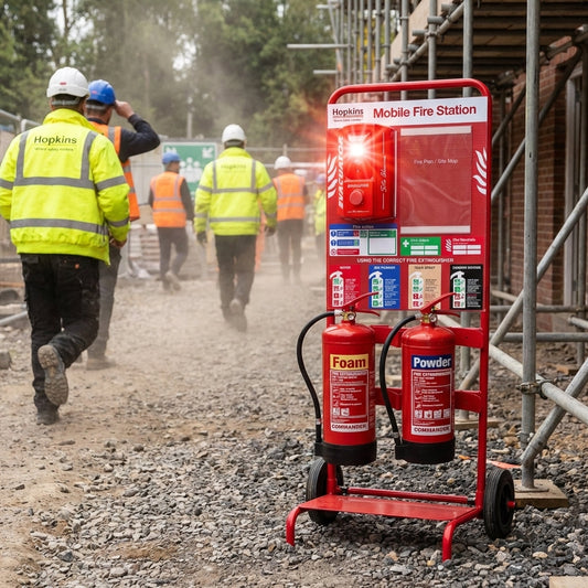 Double Extinguisher Trolley – Evacuator Alarm – Safety