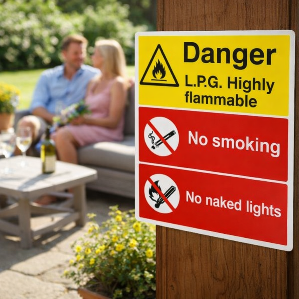 Safety Sign – Highly Flammable – 1mm Rigid Plastic – Indoor/Outdoor