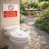 Do Not Flush Safety Signs – 1mm Rigid Plastic – Indoor/Outdoor Use