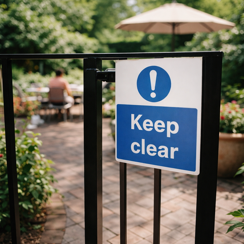 Keep Clear Safety Signs – Rigid Plastic & Vinyl – Indoor/Outdoor Use