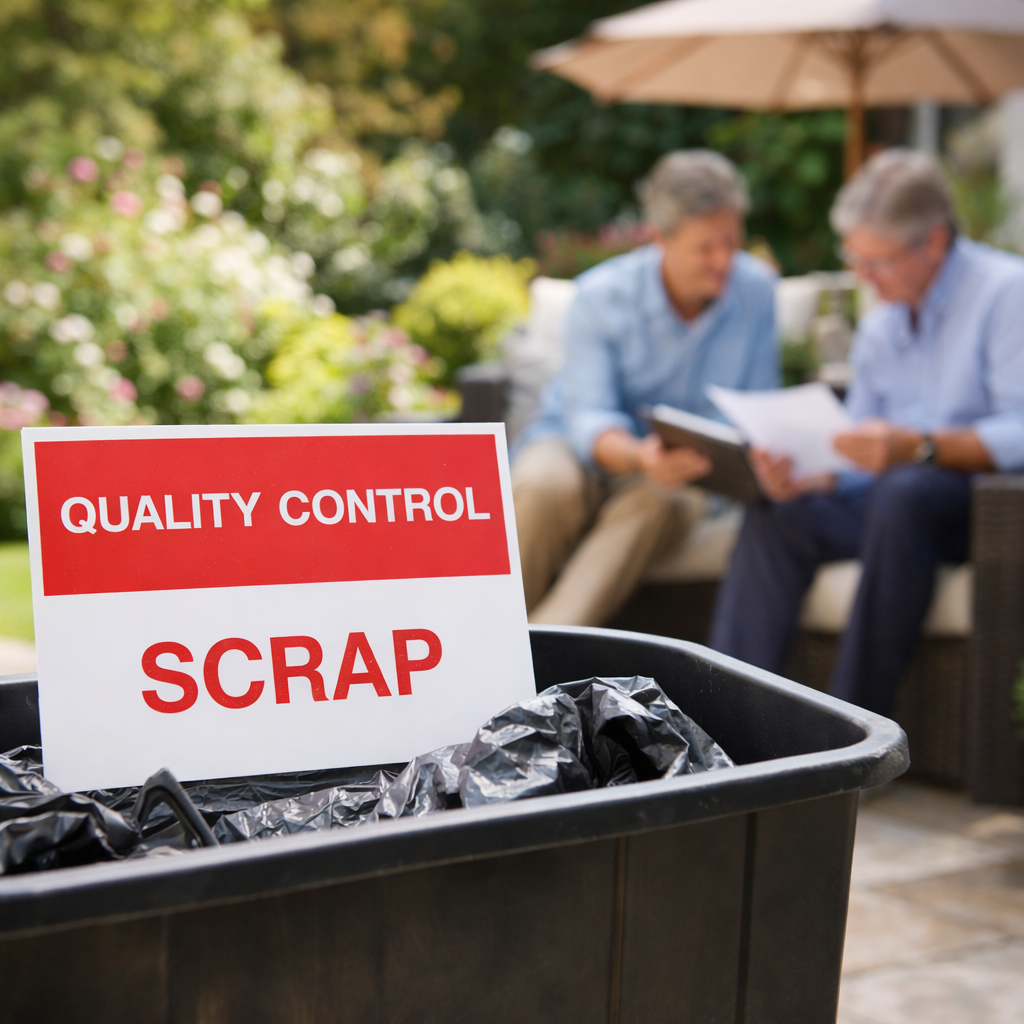 Quality Control Scrap Signs – 400mm x 300mm – Rigid Plastic – Indoor/Outdoor Use