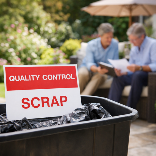 Quality Control Scrap Signs – 400mm x 300mm – Rigid Plastic – Indoor/Outdoor Use