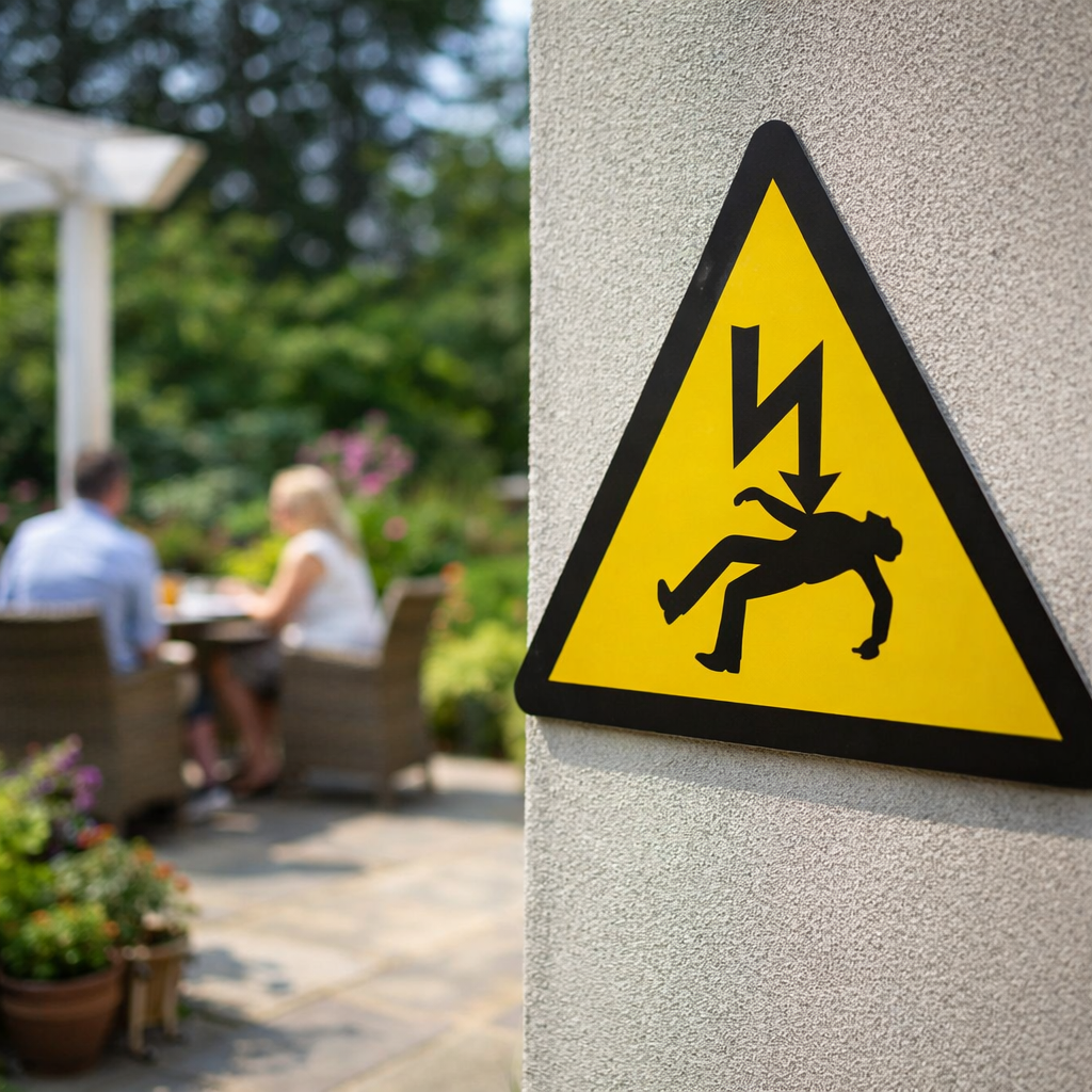 Danger of Death Warning Signs – 1mm Rigid Plastic & Vinyl – Indoor/Outdoor