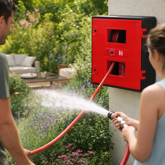 Fire Hose Reel Cabinet – Corrosion-Proof Polyurethane – Indoor/Outdoor Use