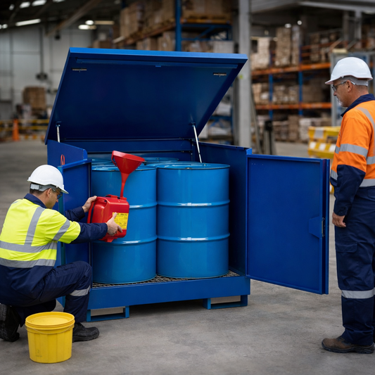 Industrial Drum Storage Unit – 1420mm x 1345mm x 1290mm – Heavy Duty Steel – Warehouse Use