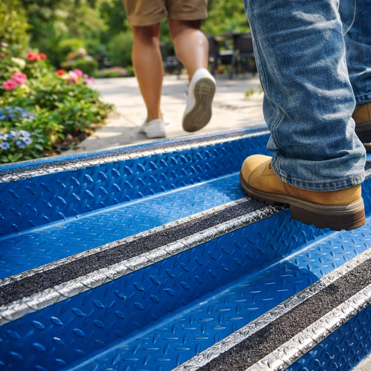 Non Slip Adhesive Treads & Tapes – Conformable – Aluminum Foil Backing – Indoor/Outdoor