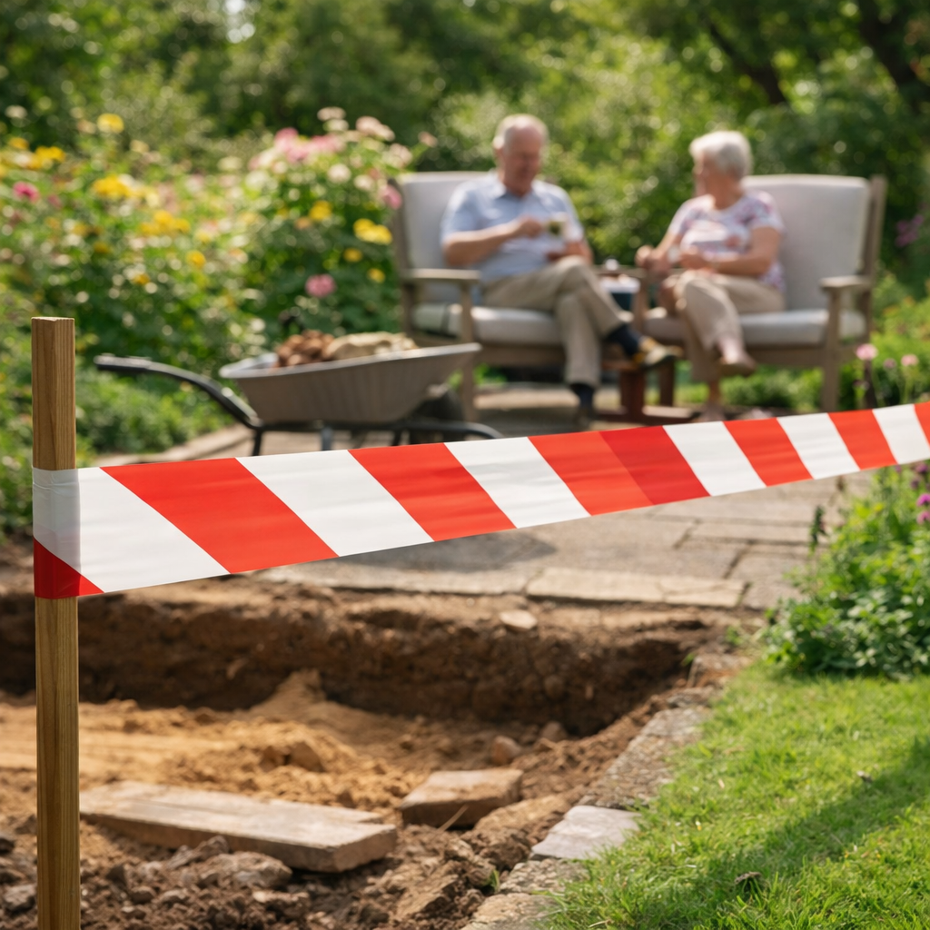 Barrier Tape – 70mm x 500m – Non-Adhesive Polythene – Indoor/Outdoor