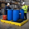 4 Drum Bunded Workfloor – Durable Polyethylene – Industrial Use