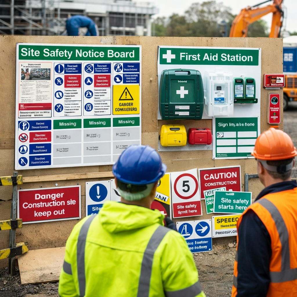 Construction Site Set-Up Bundle – Includes Safety Signs – Industrial Use