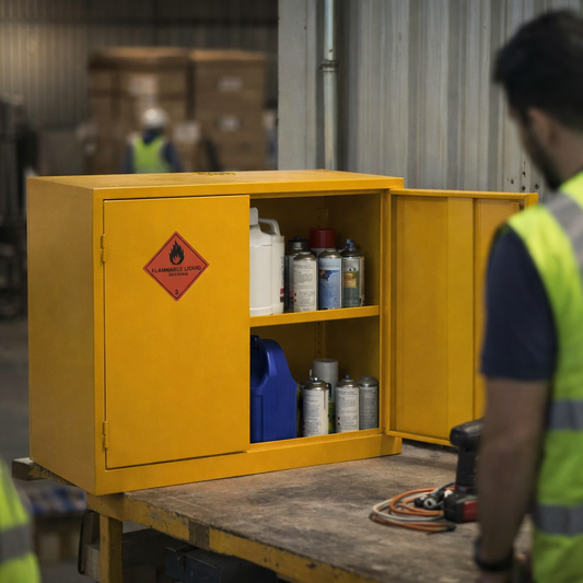 Hazardous Substance Storage Cabinet – 711x915x457mm – Heavy Duty Steel – Industrial Use