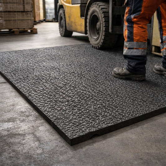Heavy Duty Rubber Protection Mat – 1.2m x 1.8m – Shock Absorption – Industrial Use
