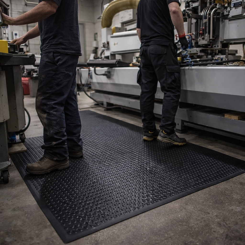 Anti-Fatigue Workstation Matting – 14.3mm Thick – Industrial Use